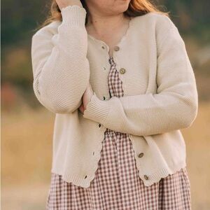 Arabella Cardigan by ShopDahl in Beige Size Small